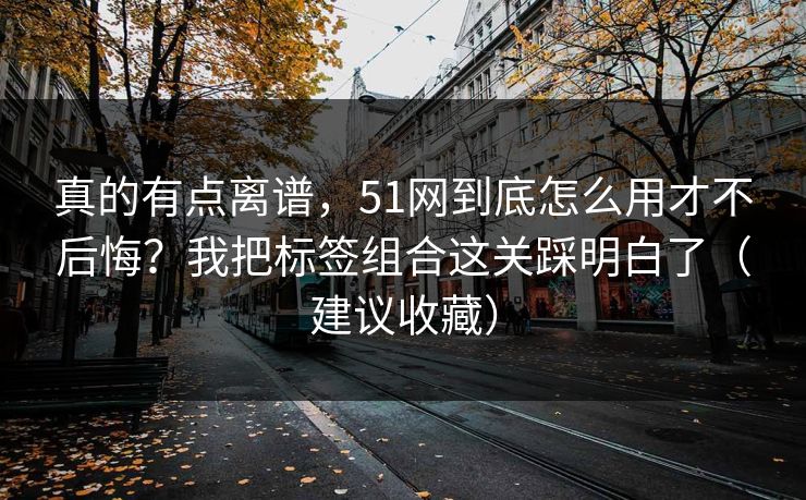 真的有点离谱，51网到底怎么用才不后悔？我把标签组合这关踩明白了（建议收藏）